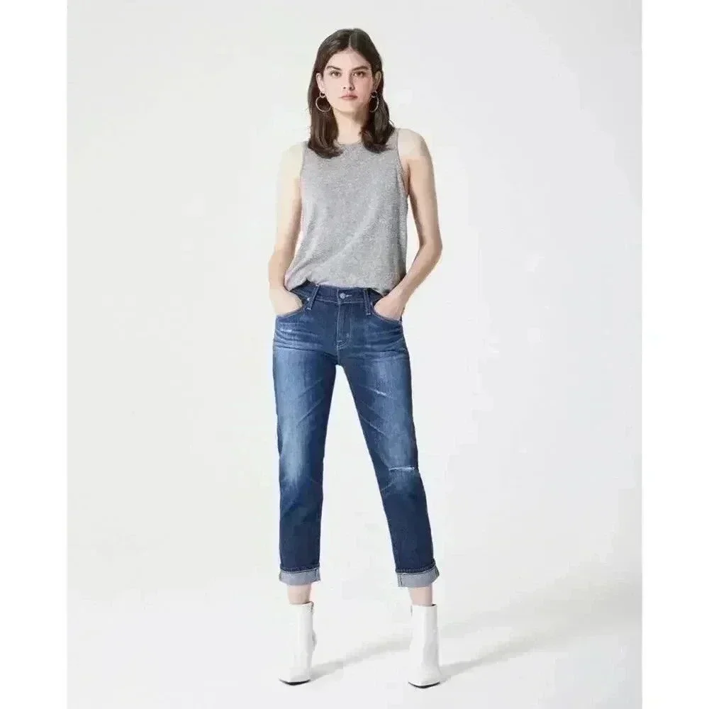 AG-ED Denim Ex-Boyfriend Slim Jeans Size 29‎